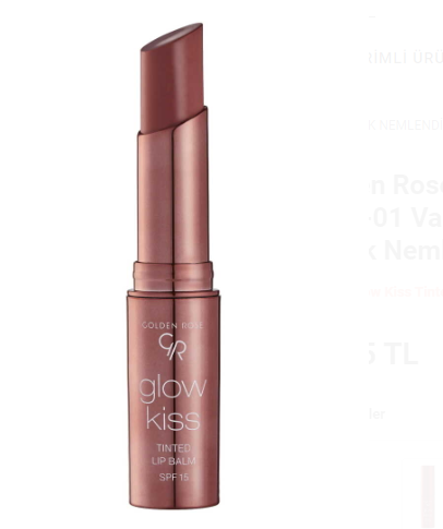 Golden Rose Glow Kiss Tinted Lip Balm-01 Vanilla Latte-Renkli Dudak Nemlendirici