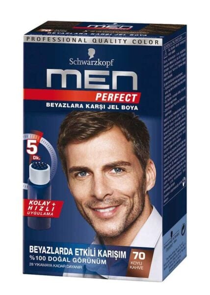 MEN PERFECT ERKEK SAÇ BOYA 70 KOYU KAHVE