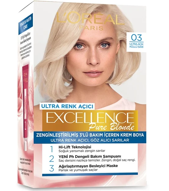 Excellence Creme Boya 03 Ultra Açık Küllü Sarı