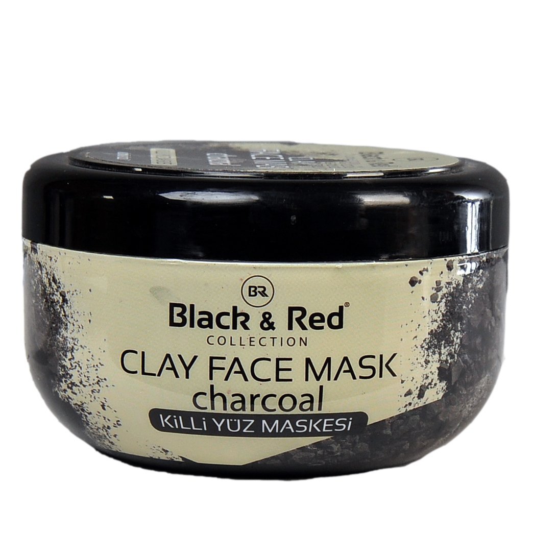 Black & Red Charcoal Kömürlü Killi Yüz Maskesi 300 GR