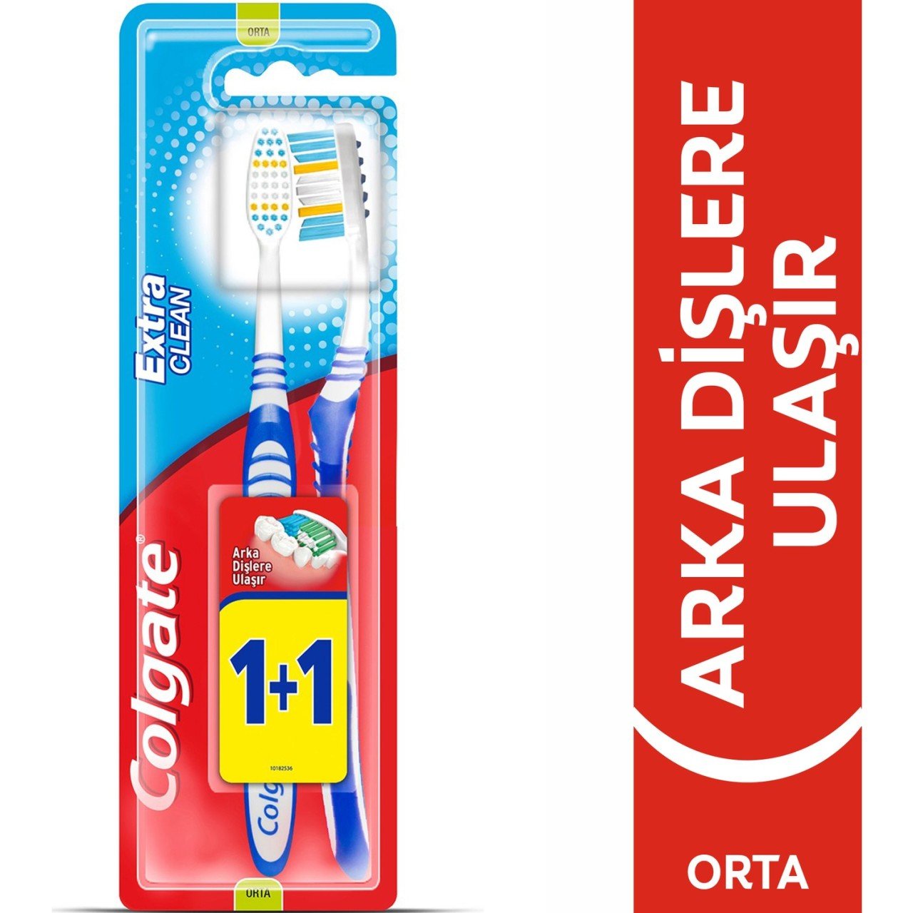 Colgate Extra Clean 1+1 Orta Sert Diş Fırçası