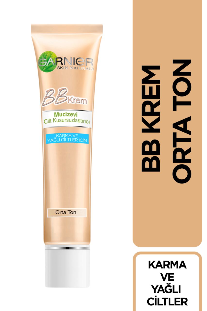 Garnier BB Krem Karma Ve Yağlı Ciltler İçin Orta Ton 40 ML