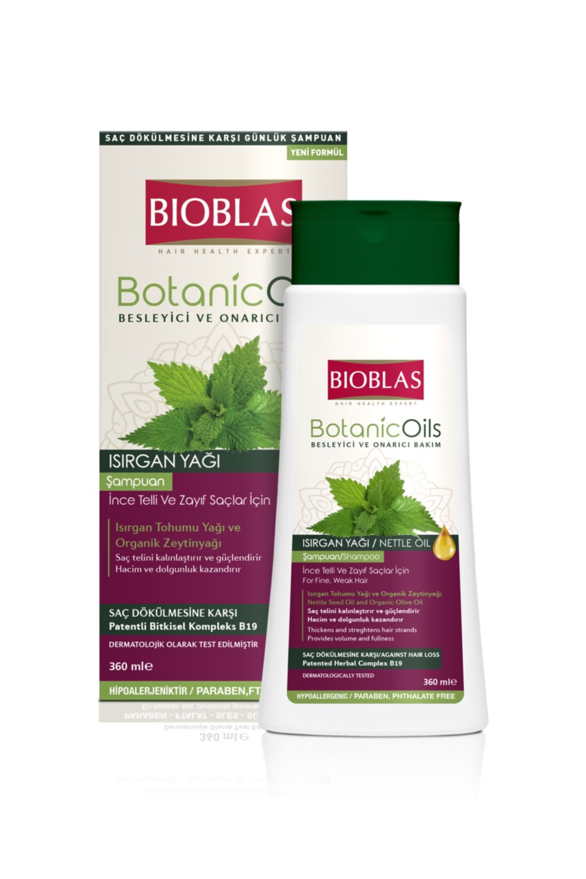 Bioblas Botanic Oil Isırgan Yağı Şampuan 360 ml