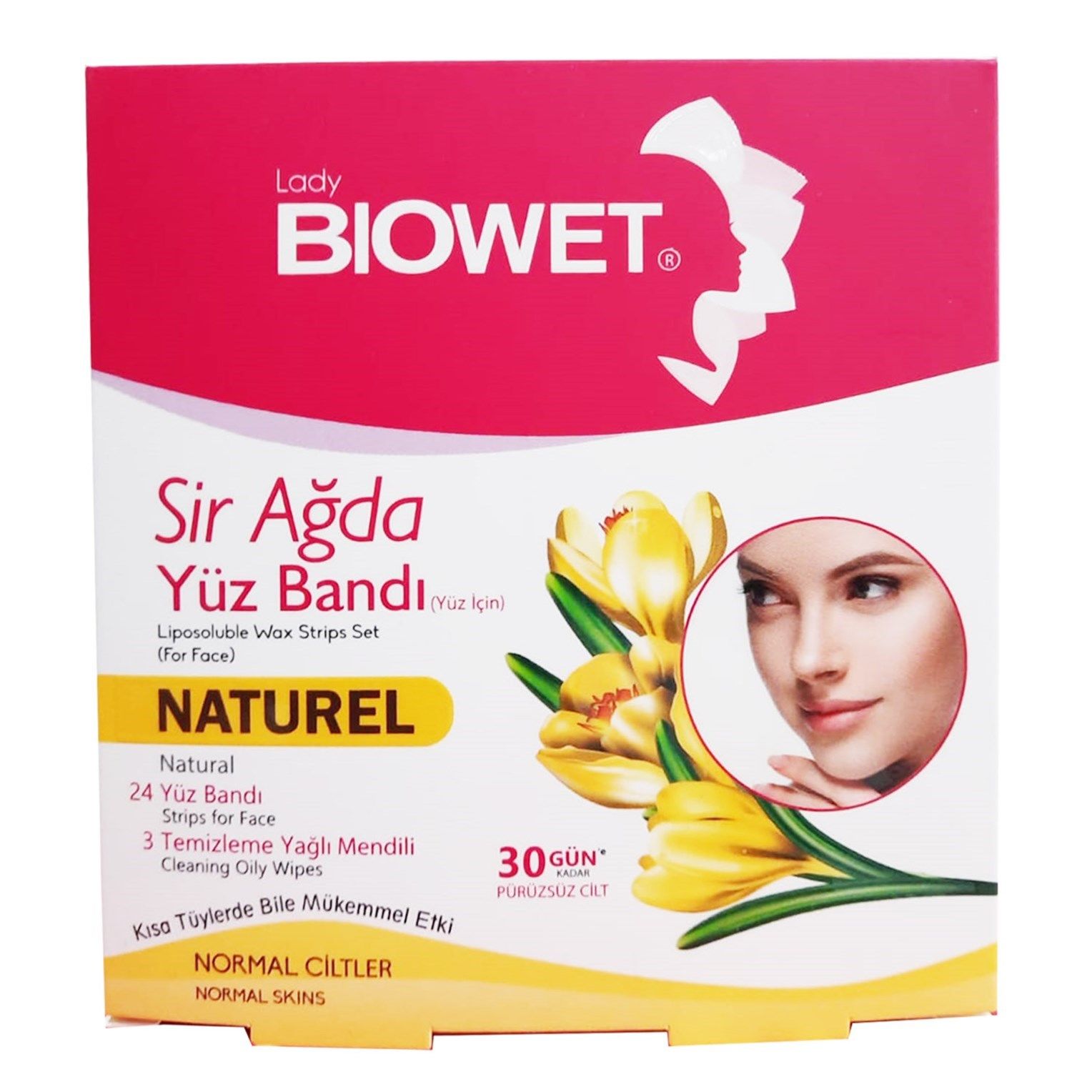 Biowet Sir Ağda Yüz Bandı  Natural 24'lü