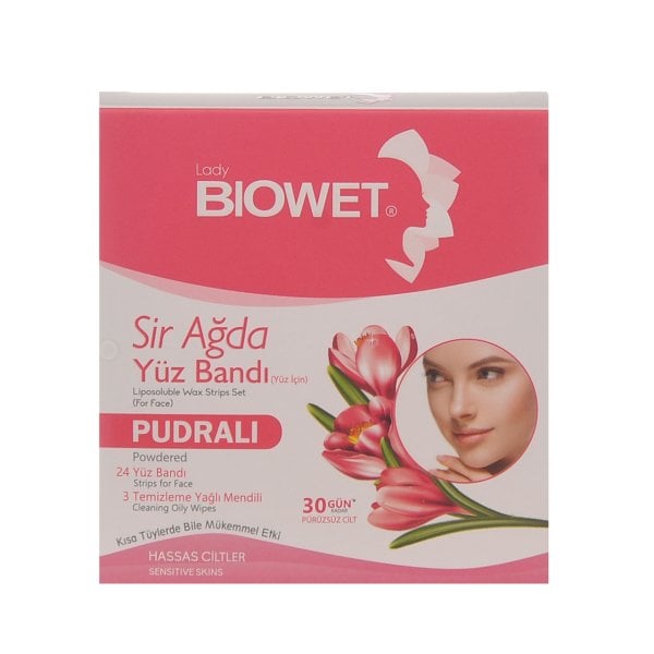 Biowet Sir Ağda Yüz Bandı Pudralı 24'lü
