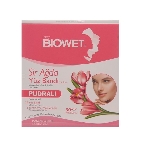 Biowet Sir Ağda Yüz Bandı Pudralı 24'lü