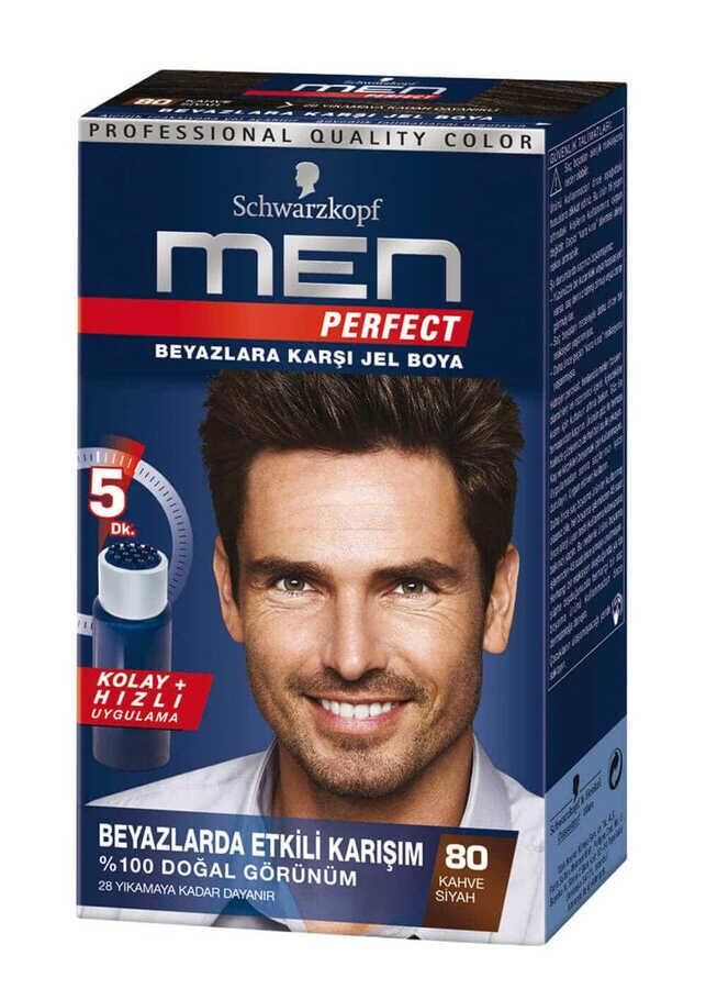 MEN PERFECT ERKEK SAÇ BOYA 80 KAHVE SİYAH