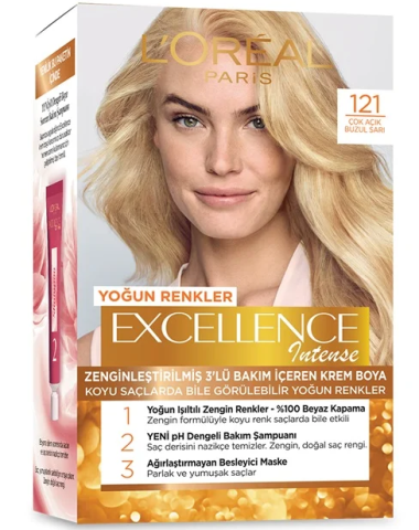 Excellence Intense 121 Çok Açık Buzul Sarı