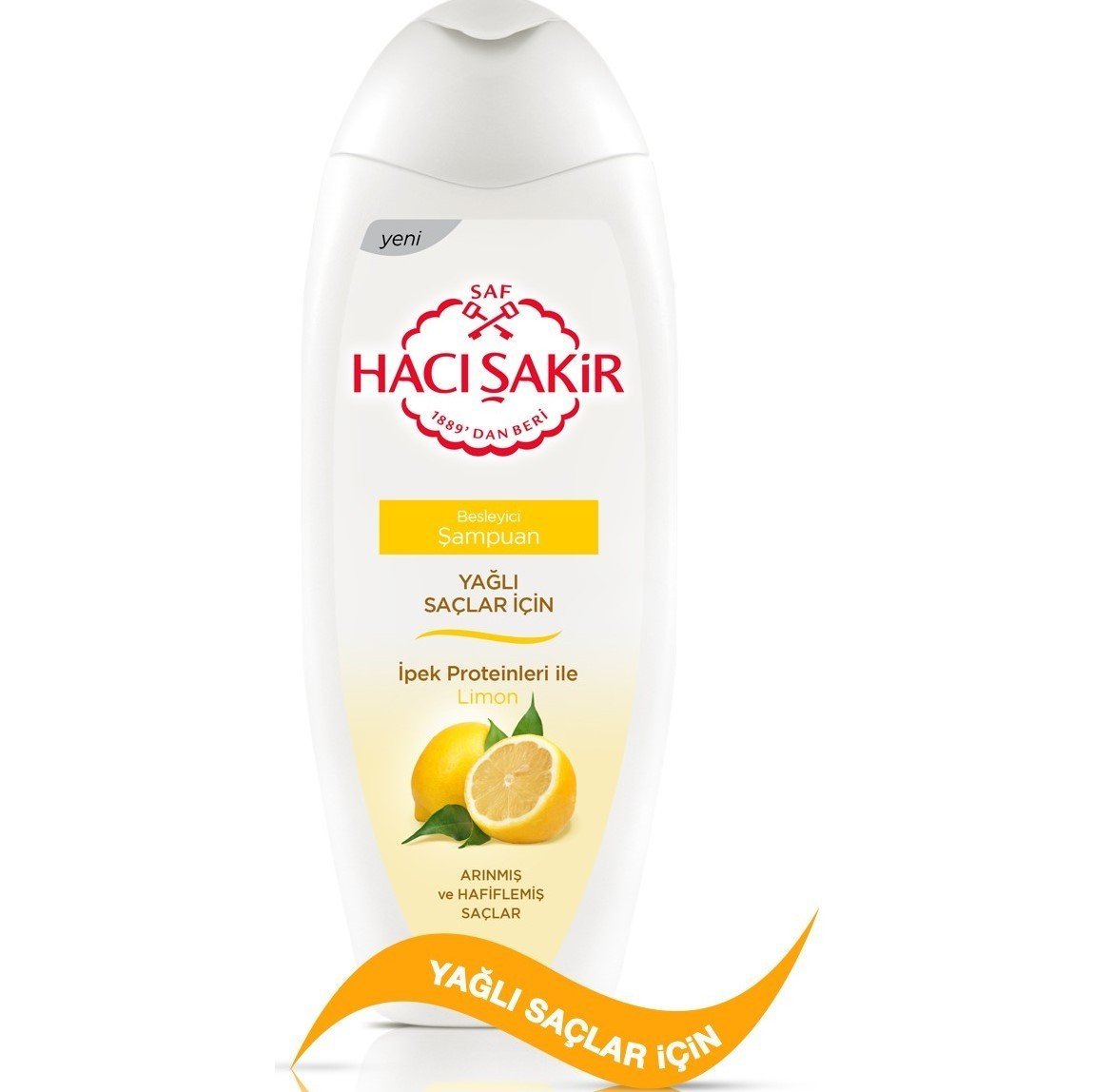 Hacı Şakir Yağlı Saçlar için Limon Özlü Şampuan 500 ml