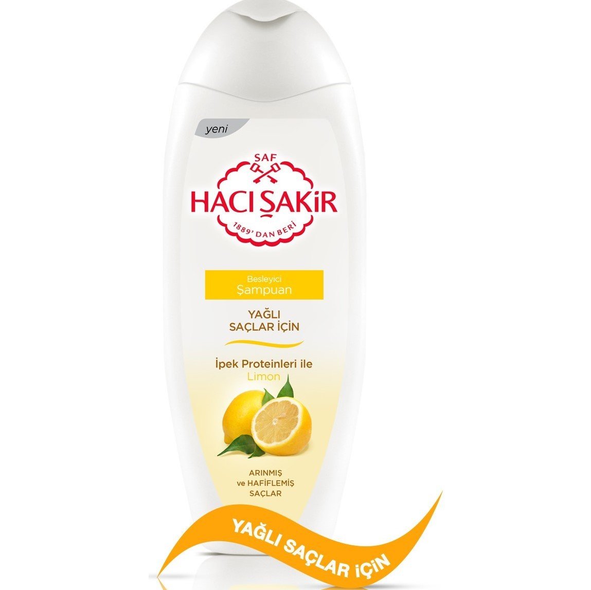 Hacı Şakir Yağlı Saçlar için Limon Özlü Şampuan 500 ml