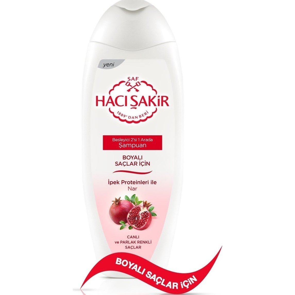 Hacı Şakir Boyalı Saçlar için Nar Özlü Şampuan 500 ml