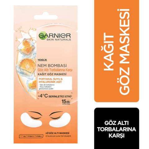 Garnier Nem Bombası Göz Altı Torbalarına Karşı Kağıt Göz Maskesi