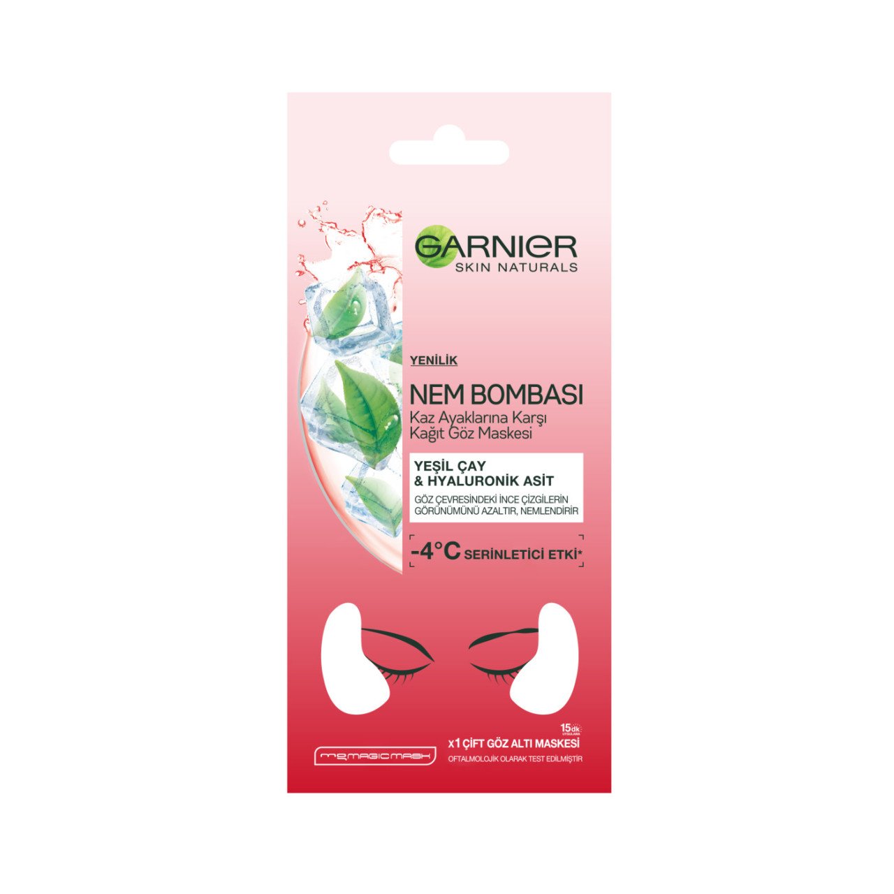 Garnier Nem Bombası Kaz Ayaklarına Karşı Kağıt Göz Maskesi
