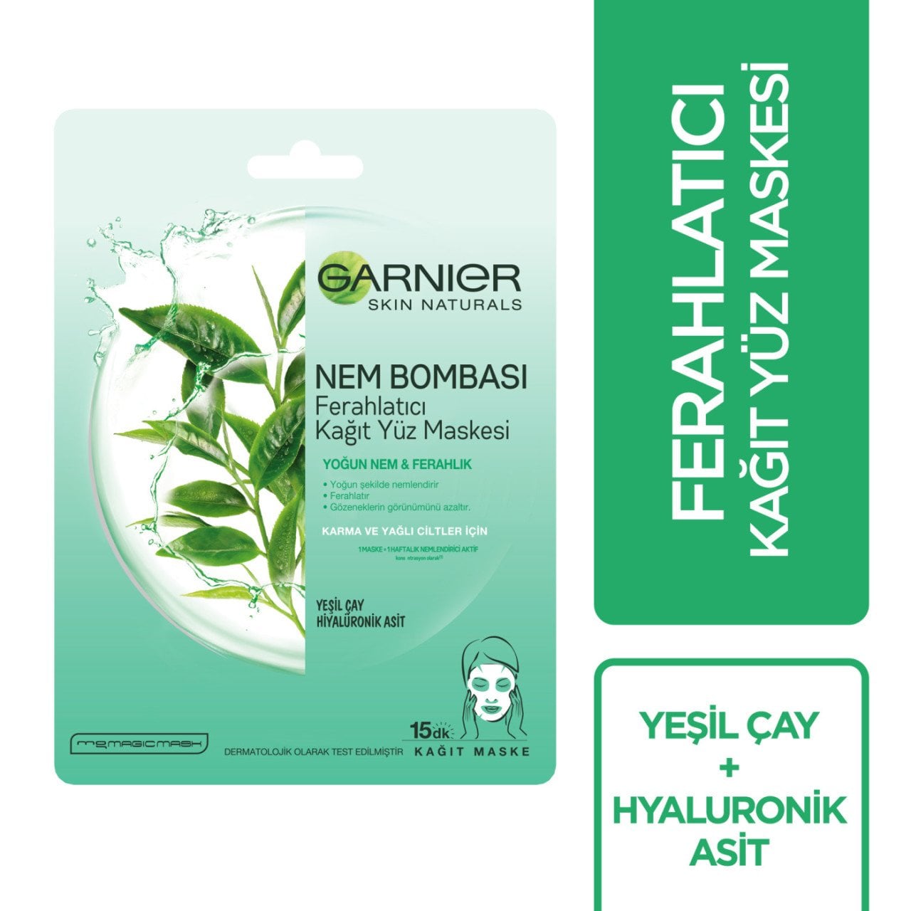 Garnier Nem Bombası Ferahlatıcı Kağıt Yüz Maskesi