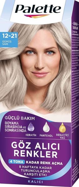 PALETTE GÖZ ALICI RENKLER SAÇ BOYASI 12-21 GÜMÜŞ SARISI