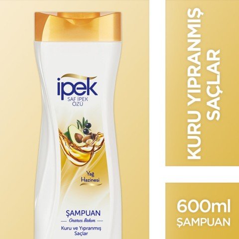 İpek Yağ Hazinesi Kuru ve yıpranmış Saçlar için Şampuan 600 ml