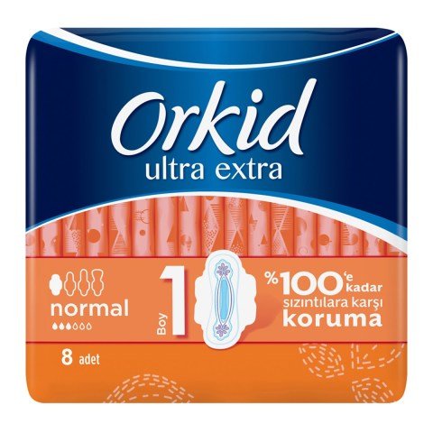 Orkid Ultra  Hijyenik Normal Ped 8'li