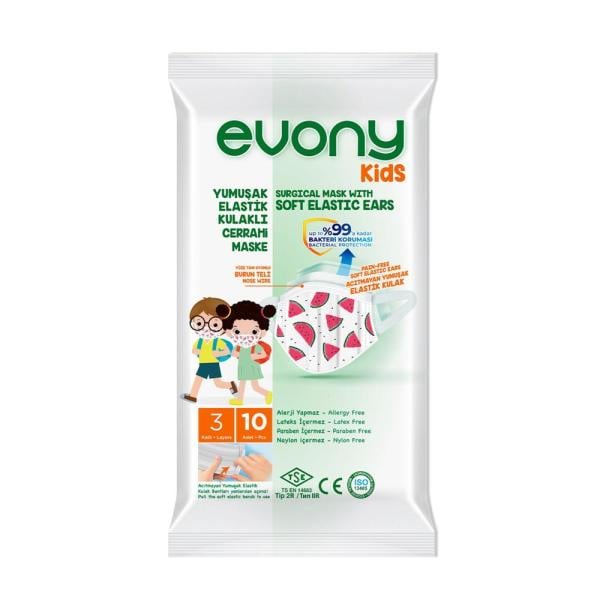 Evony Çoçuk Maskesi 10'lu