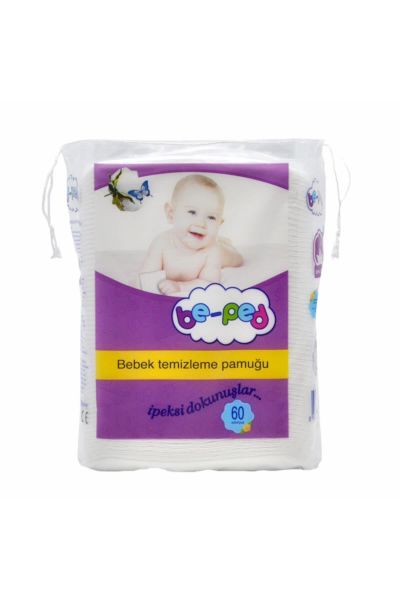 Be-Ped Bebek Temizleme Pamuğu 60'LI