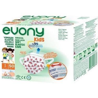 Evony Çocuk Maskesi 50 Adet