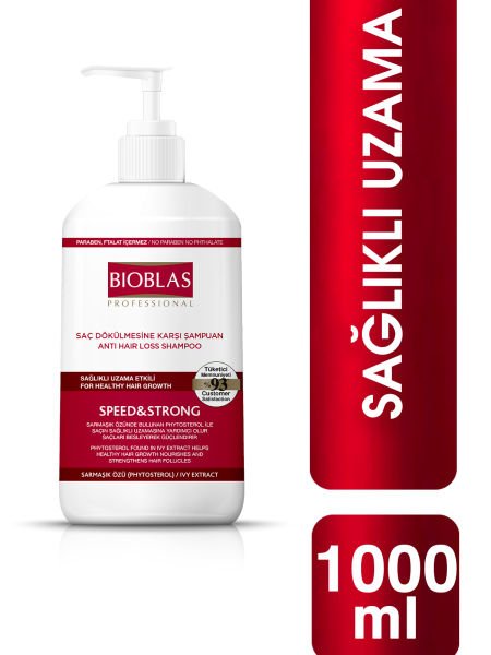 Biblas Saç Dökülmesine Karşı Speed&Strong Şampuan 1000 ml