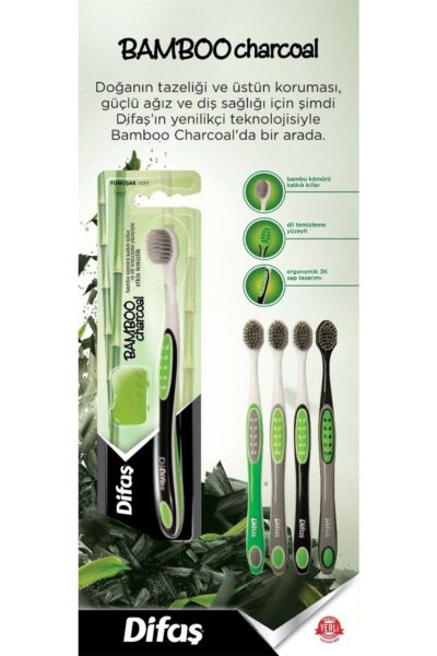 Difaş Bamboo Charcoal Diş Fırçası