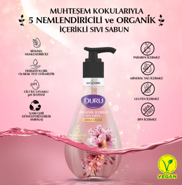 Duru Kiraz Çiçeği Sıvı Sabun 500 ML