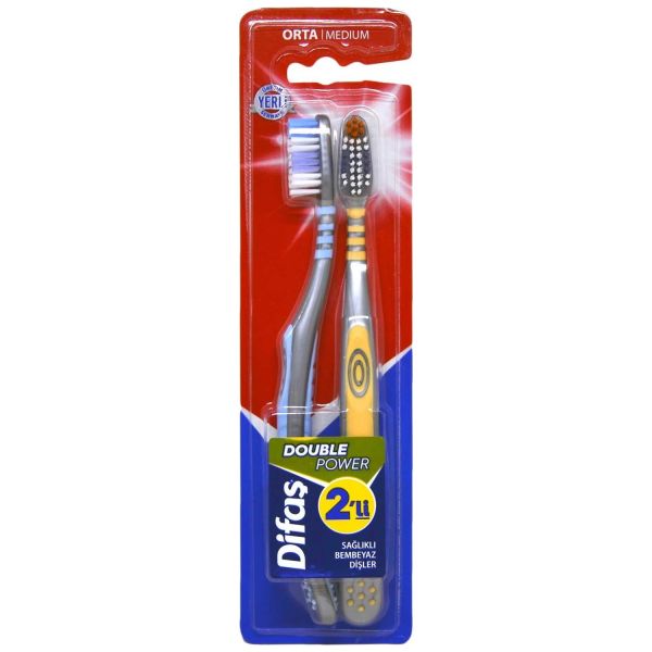Difaş Double Power 2'li Diş Fırçası
