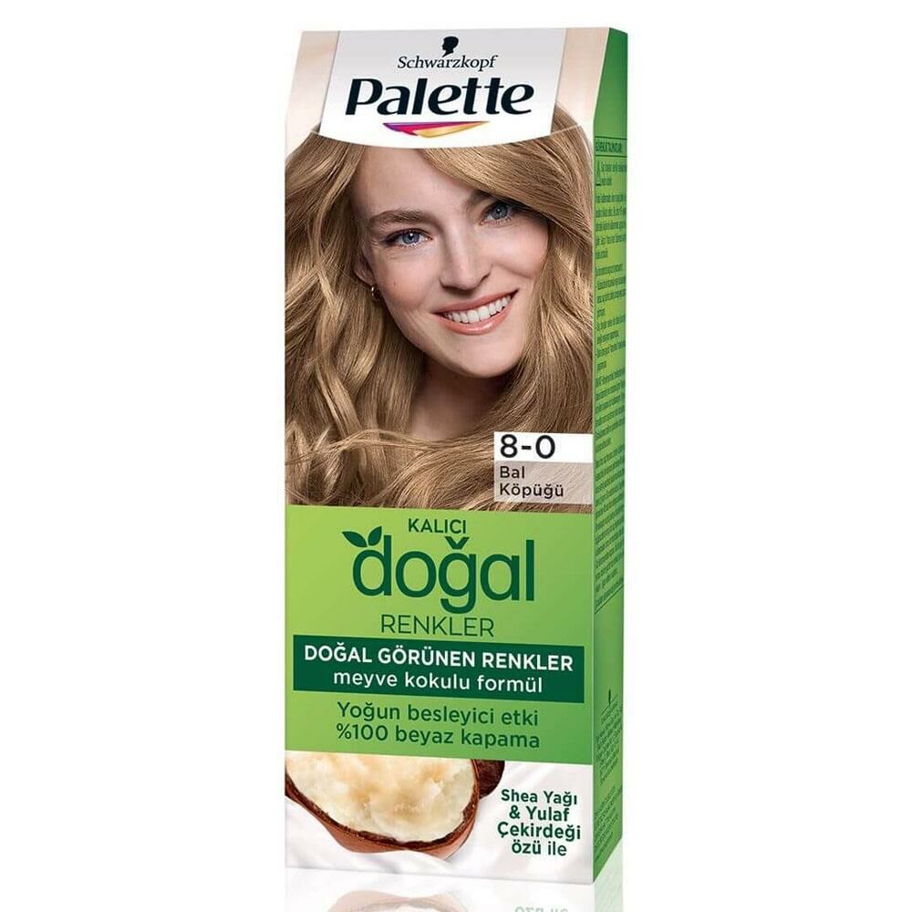 Palette Doğal Renkler Saç Boyası 8-0 Bal Köpüğü