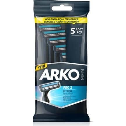 Arko Men Pro 2 Çift Bıçak Tıraş Bıçağı 5'li