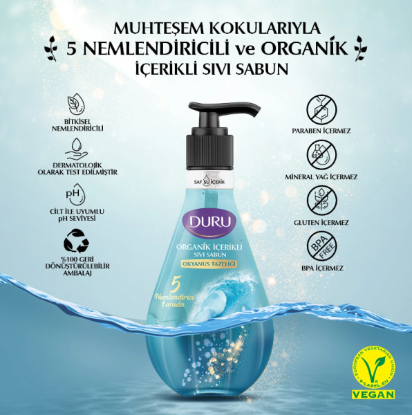 Duru Okyanus Sıvı Sabun 500 ML