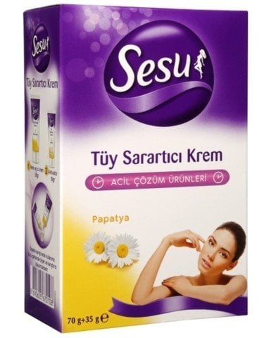Sesu Tüy Sarartıcı Krem 70 g + 35 g