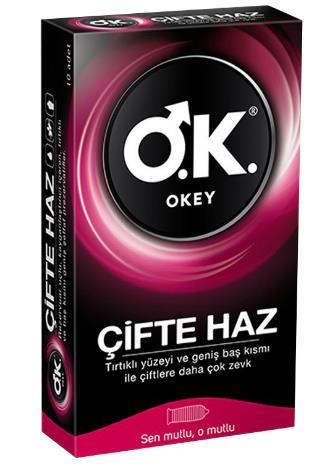 OKEY ÇİFTE HAZ PREZERVATIF 10 LU
