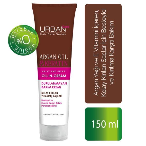 Urban Argan & Keratin Durulanmayan Saç Bakım Kremi