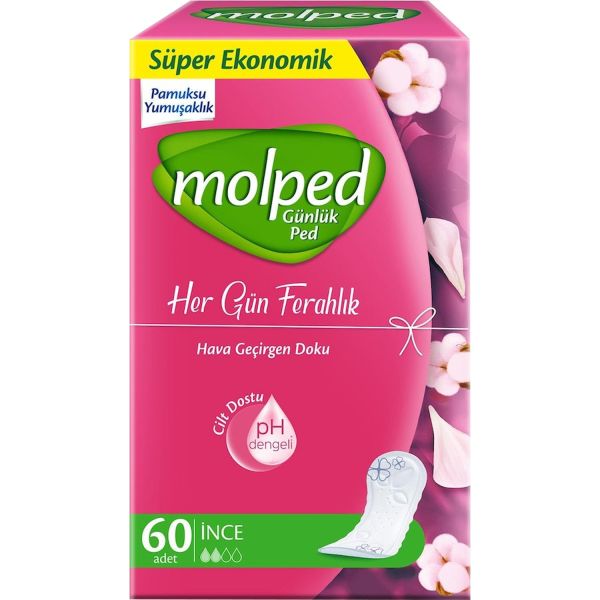 Molped Hergün Ferahlık Günlük Ped İnce 60'lı