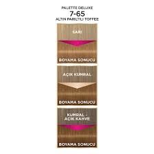 Palette Deluxe Saç Boyası 7-65 Altın Parıltılı Toffee