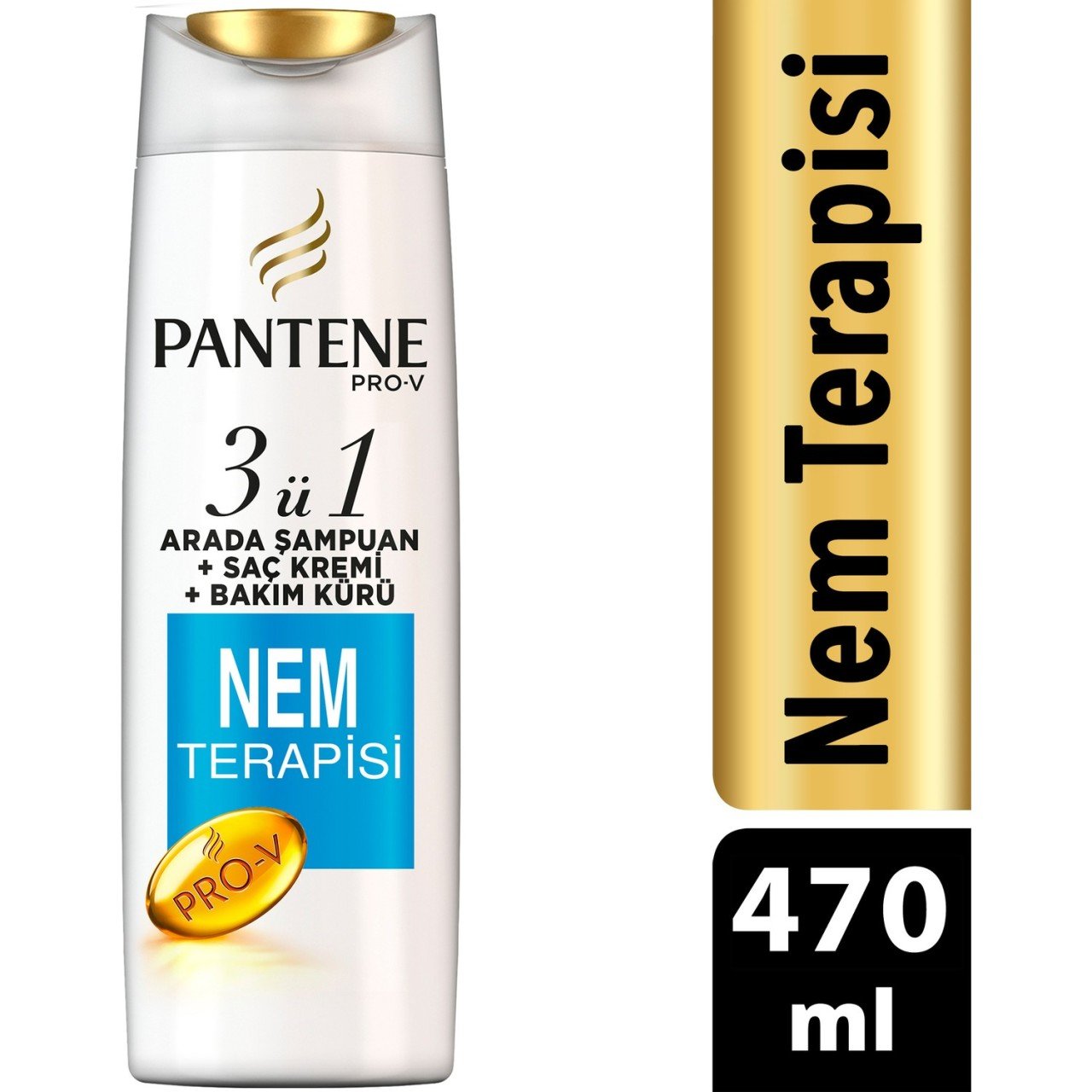 Pantene 3'ü 1 arada Nem Terapisi Şampuan 470 ml
