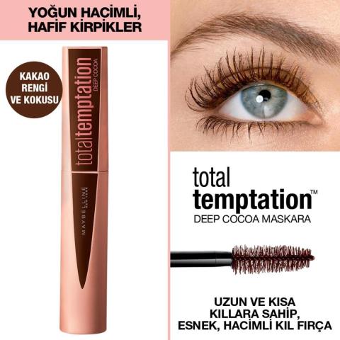Maybelline Total Temptation Deep Cocoa (Kahverengi)Mascara