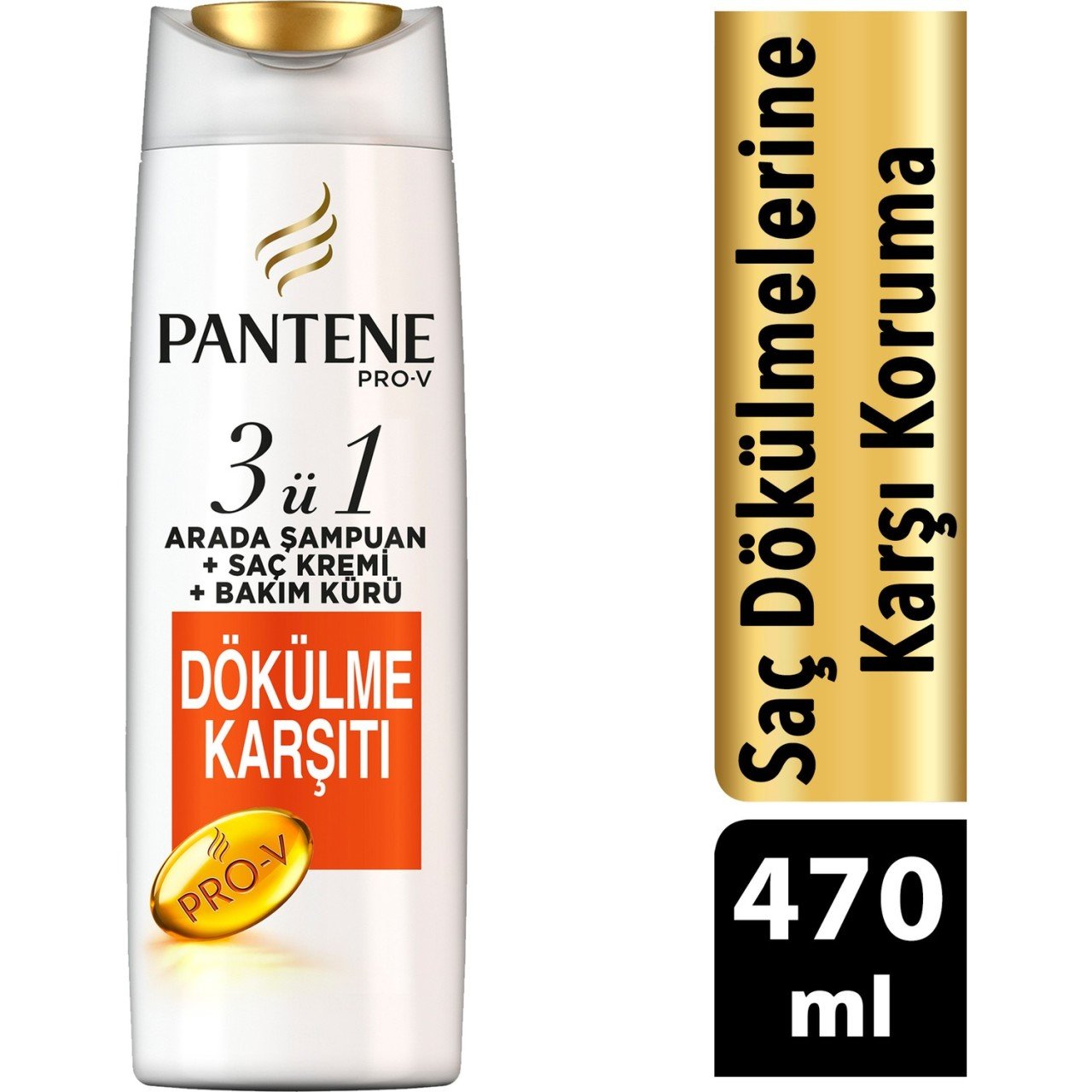 Pantene 3'ü 1 arada Dökülme Karşıtı Şampuan 470 ml