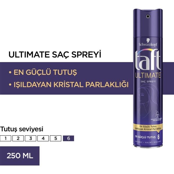 Taft Ultimate Saç Spreyi 250 ml