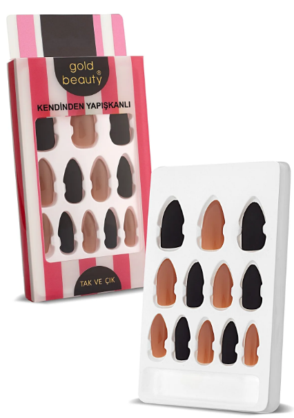 Gold Beauty Kendinden Yapışkanlı Takma Tırnak