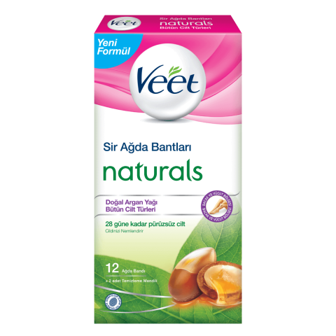 Veet  Naturals Sir Ağda Bantları 12 Adet