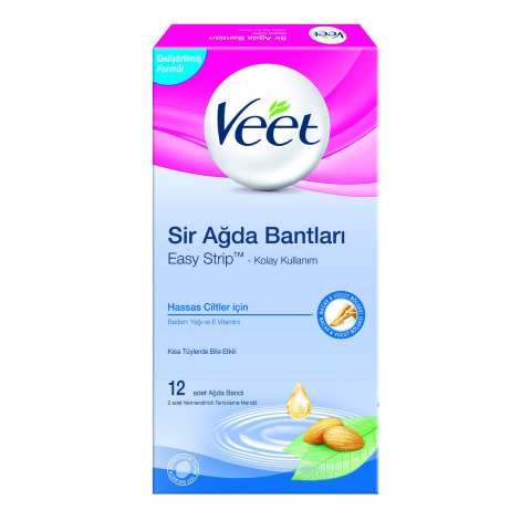 Veet Hassas Ciltler Sir Ağda Bantları 12 Adet