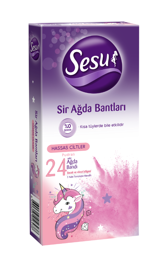 Sesu Hassas Ciltler Sir Ağda Bantları 24 Adet