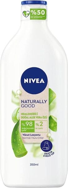 NİVEA NATURALLY GOOD VÜCUT LOSYON ALEO VERA ÖZLÜ 350 ML