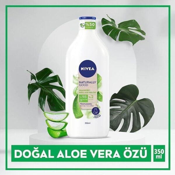NİVEA NATURALLY GOOD VÜCUT LOSYON ALEO VERA ÖZLÜ 350 ML