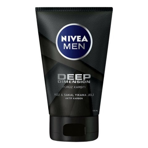 Nivea Men Deep Dimension Yüz Ve Sakal Temizleme Jeli 100