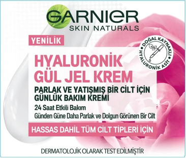 Garnier Hyaluronik Gül Jel Krem 50 ml