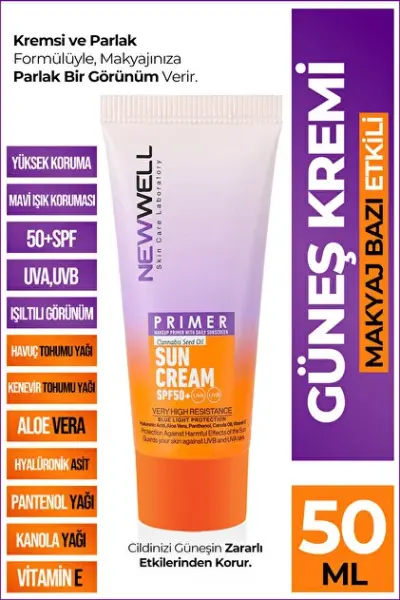 NEW WELL GÜNES KREMİ 50 ML