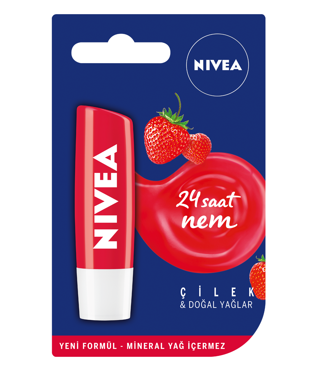 Nivea Çilek Dudak Bakım Kremi 4,8 GR